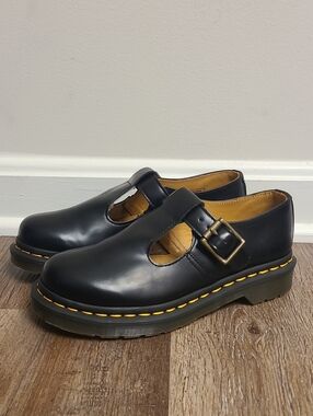 Dr Martens Polley Mary Jane T Bar Strap Shoes